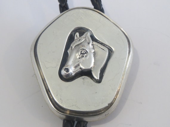 Sterling Horse Bolo Tie-Gifts for Her- Vintage St… - image 1