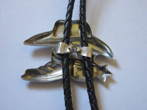 Boot Bolo Tie-Gifts for Her-Vintage Sterling Silv… - image 4