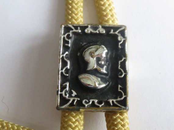 Vintage Gentlemen Knight Helmet on Black Shield