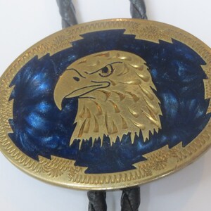 Johnson Held Eagle Bolo Tie-Gifts for Him-Vintage Johnson Held Eagle Hawk Raptor Bolo Tie IC Lot C1