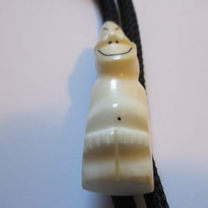 Halloween Bolo Tie, Ghost Scary Plastic Spector -Gifts for Him Necktie Mens Necklace-Bolo Tie IC Lot E
