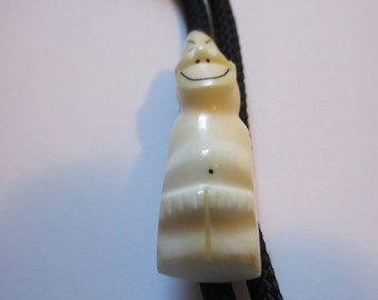 Ghost Plastic Bolo Tie, Halloween Costume Necklace, Mens Jewelry IC Lot E