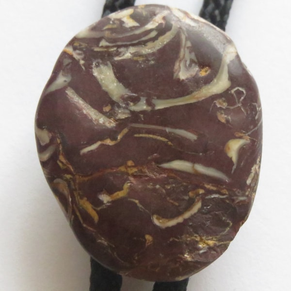 Corbata bolo con piedra blanca y marrón - Regalos para él - Corbata bolo con piedra blanca y marrón en varios tonos, geólogo, cazador de rocas, lote IC 9