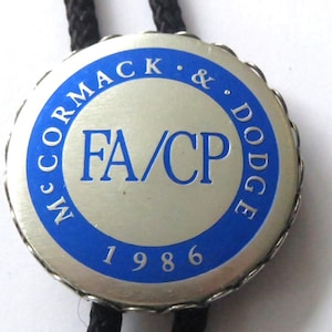 McCormack Dodge Bolo Tie, Vintage Unique McCormack & Dodge  Computer Software Nerd Western Bolo Tie IC Lot Q