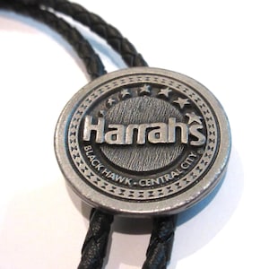 Harrah&#39;s Casino Bolo Tie: Las Vegas Gambler Souvenir