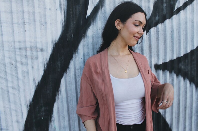 The Perfect W Initial Necklace Dainty Matte Gold Hammered Disc Delicate Handmade Jewelry W name necklace W letter necklace W name