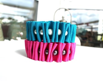 Grosgrain ribbon bracelet