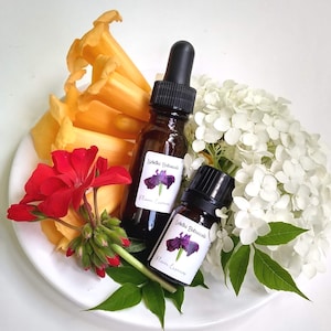 Flower Essence blends by Lizbeth to help with balancing physical and emotional energies