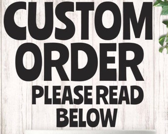 Up charge for custom orders