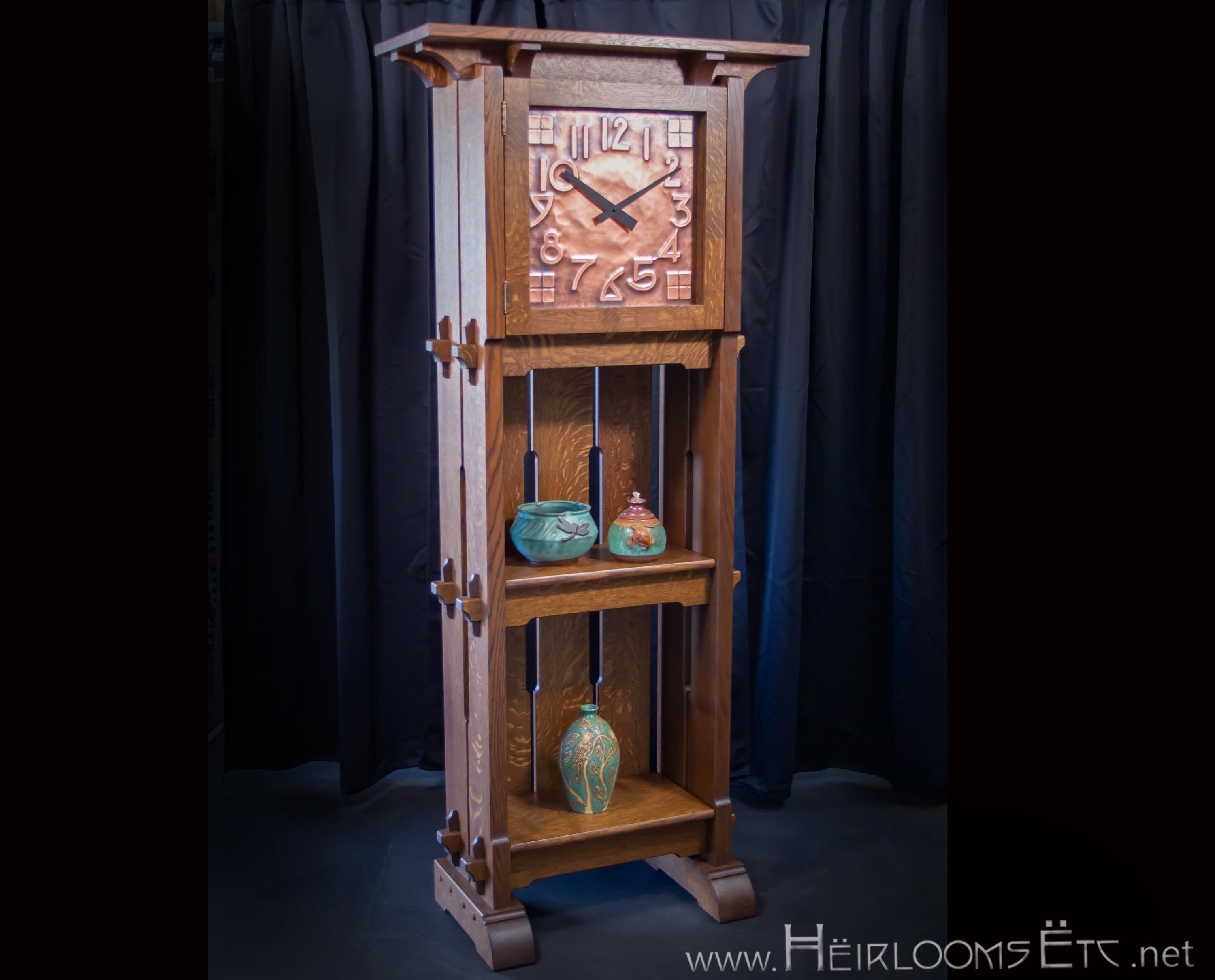 Open Display Craftsman Grandfather Clock / Craftsman / Arts and Crafts ...