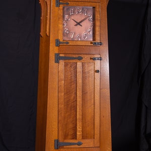 Oak Grandfather Clock / Craftsman / Arts and Crafts Inspired Design - Etsy