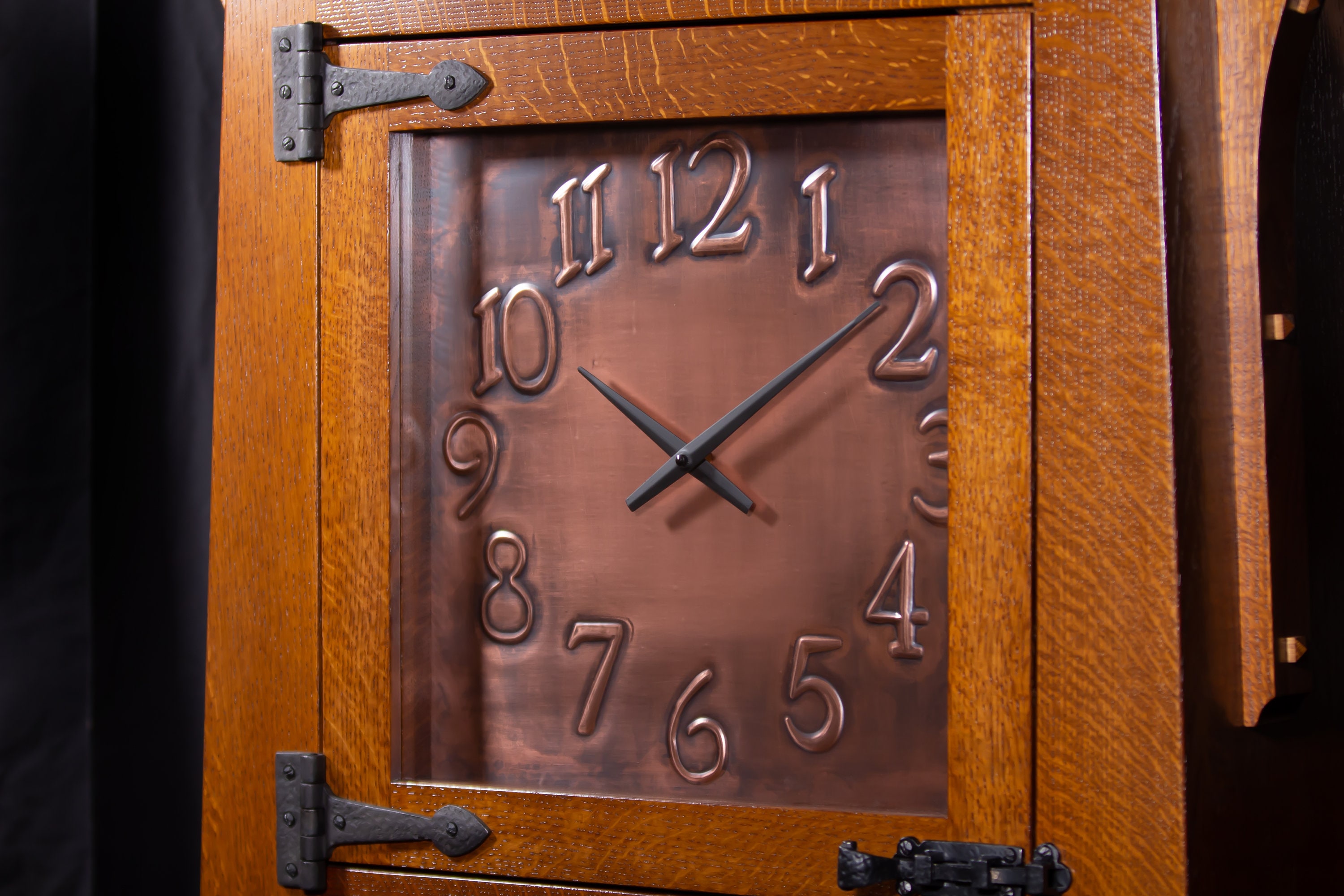 Oak Grandfather Clock / Craftsman / Arts and Crafts Inspired Design - Etsy