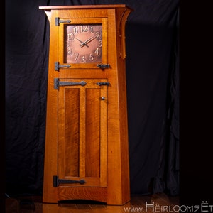 Oak Grandfather Clock / Craftsman / Arts and Crafts Inspired Design