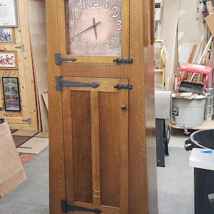 Oak Grandfather Clock / Craftsman / Arts and Crafts Inspired Design - Etsy
