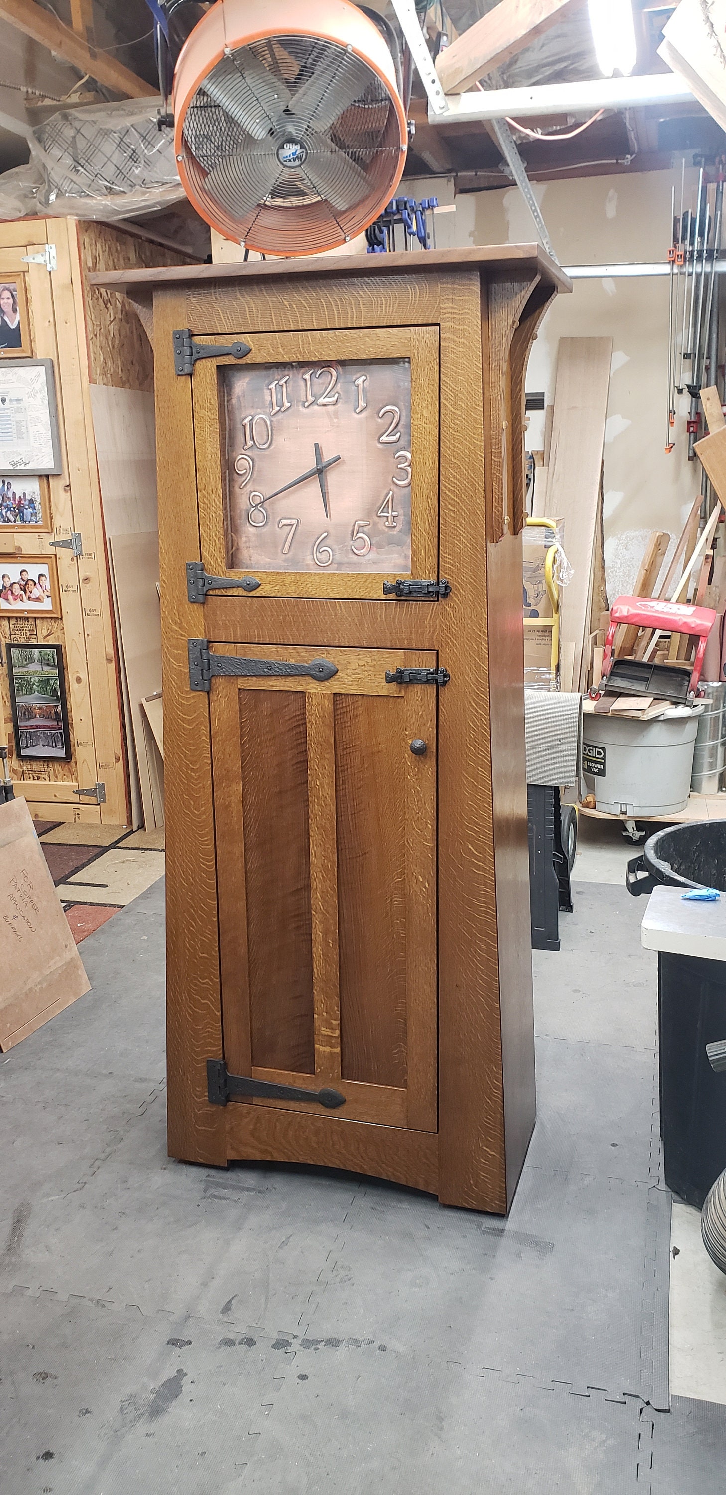 Oak Grandfather Clock / Craftsman / Arts and Crafts Inspired Design - Etsy