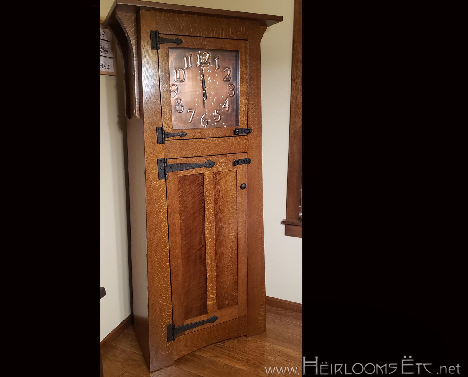 Oak Grandfather Clock / Craftsman / Arts and Crafts Inspired Design - Etsy