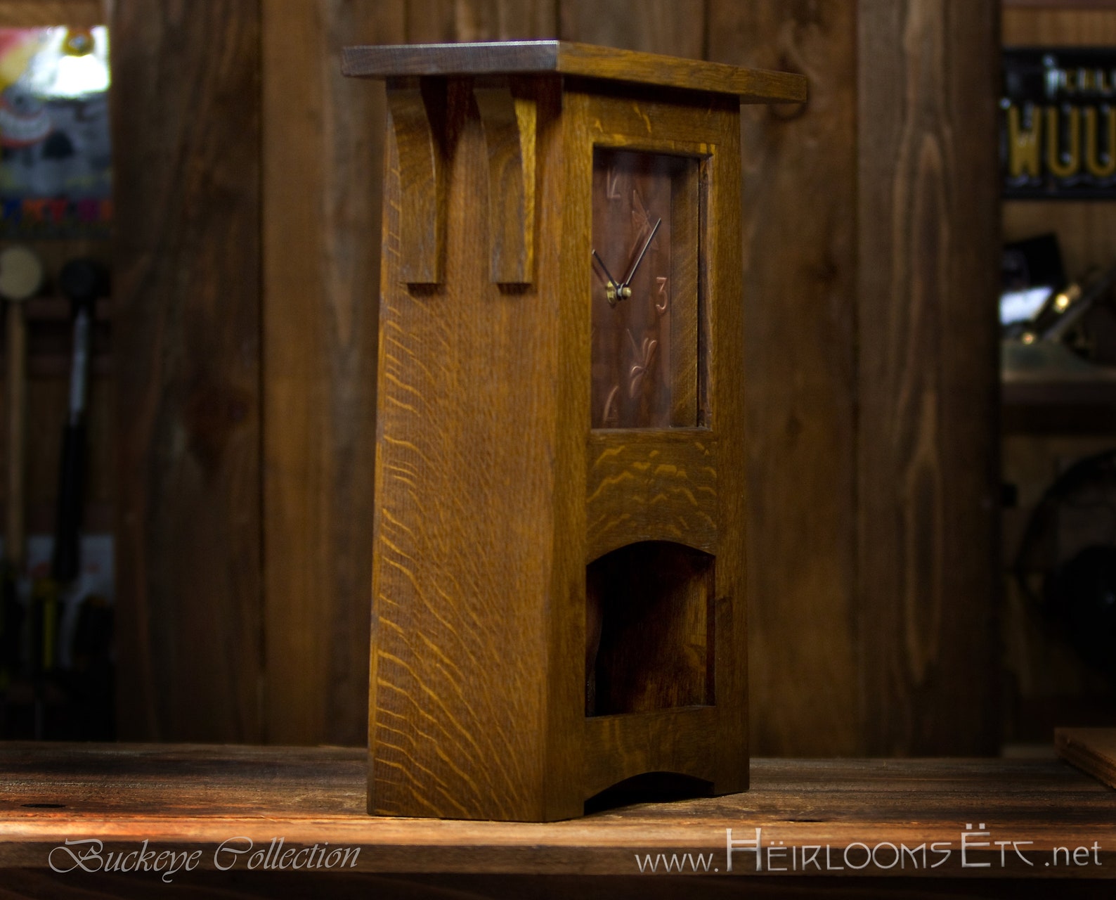 Estilo Artesano / Misión / Artes & Artes Reloj Mantel | Etsy