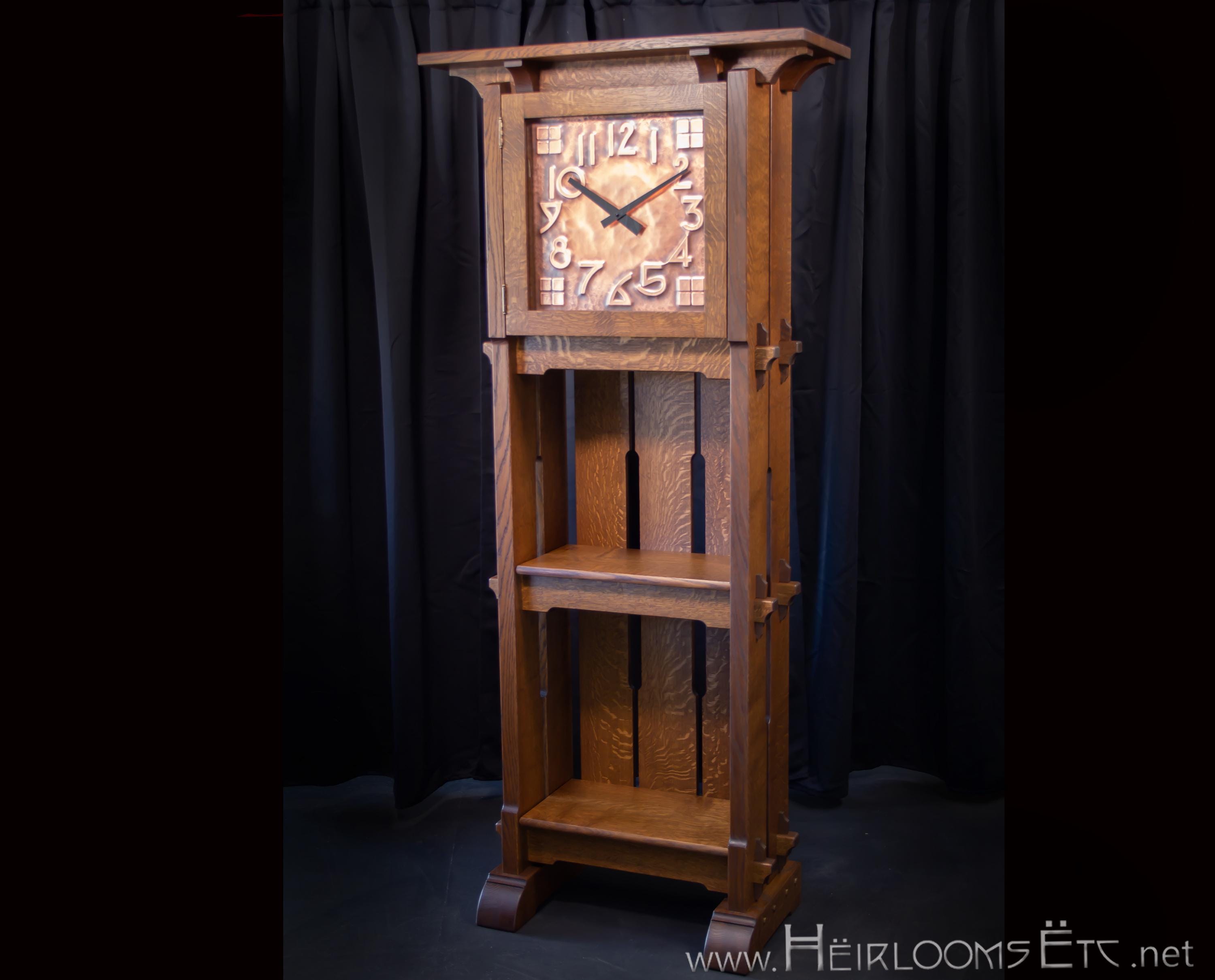Open Display Craftsman Grandfather Clock / Craftsman / Arts and Crafts ...