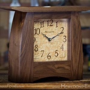 Dogwood Collection - Craftsman / Mission / Arts & Crafts Mantel Clock