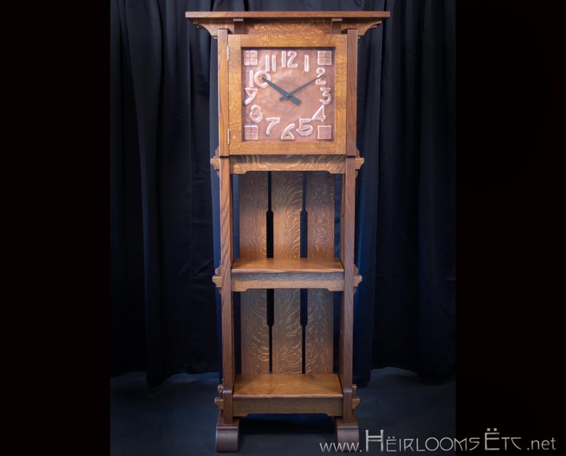 Open Display Craftsman Grandfather Clock / Craftsman / Arts and Crafts ...