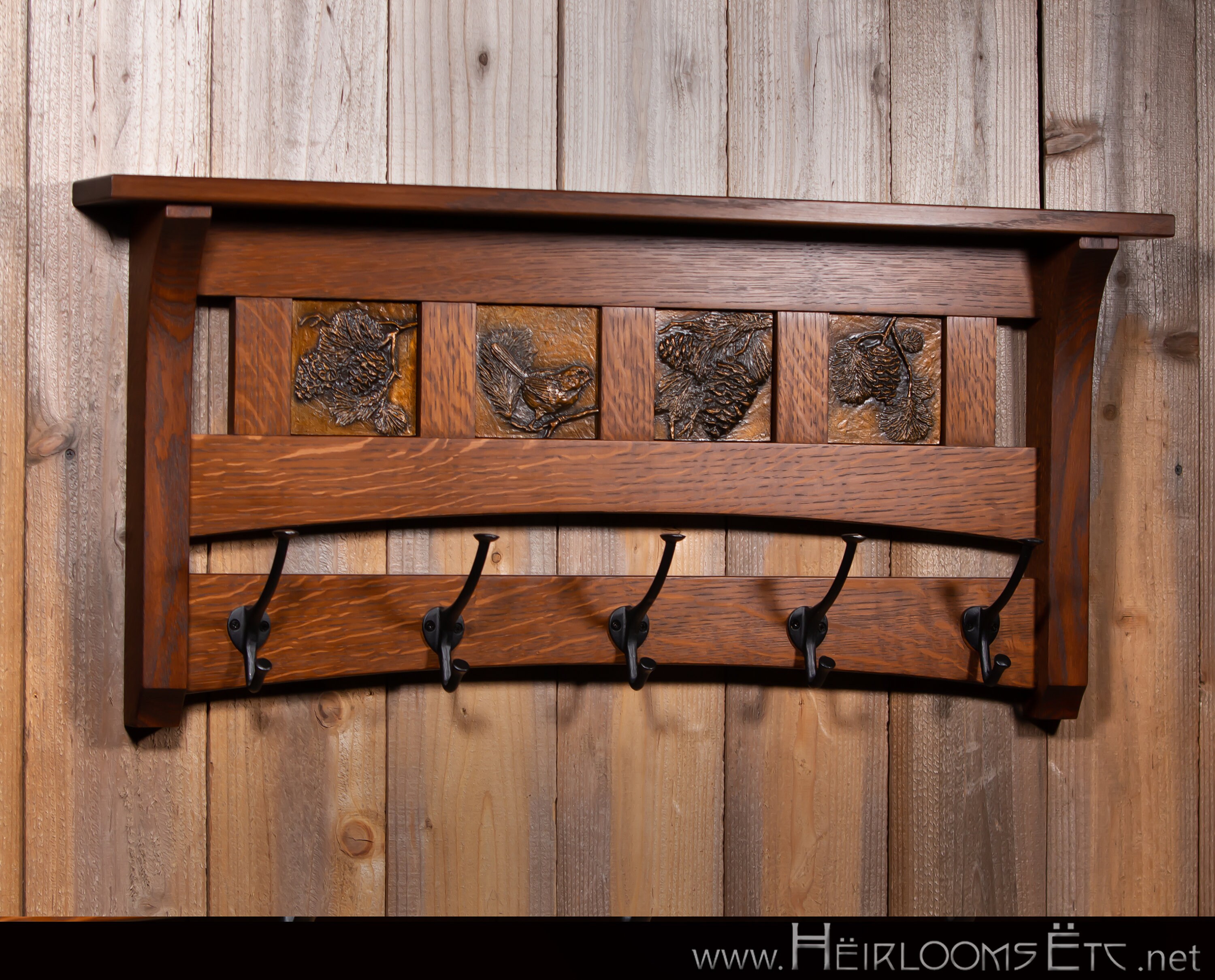 Coat Rack Craftsman Style Mission Arts Crafts Etsy UK