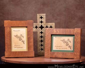 5x7 Oak Picture Frame - Craftsman / Mission / Arts & Crafts