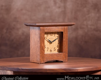 Chestnut Collection - Craftsman / Mission / Arts & Crafts Clock