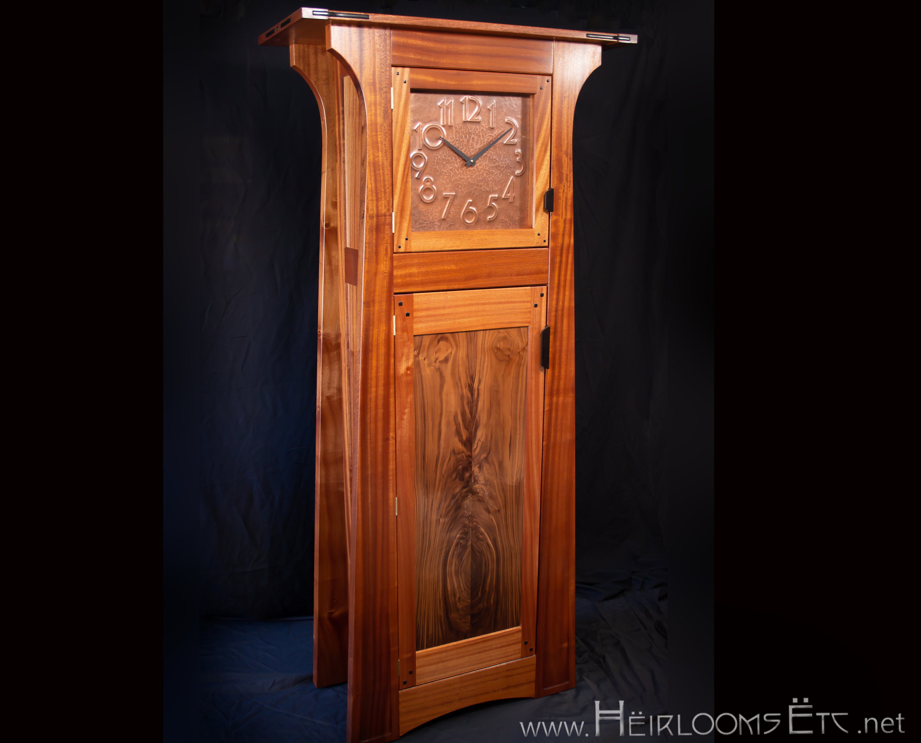 Handmade Sapele Grandfather Clock, Arts and Crafts Style - Etsy
