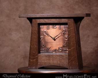 Dogwood Collection - Craftsman / Mission / Arts & Crafts Mantel Clock