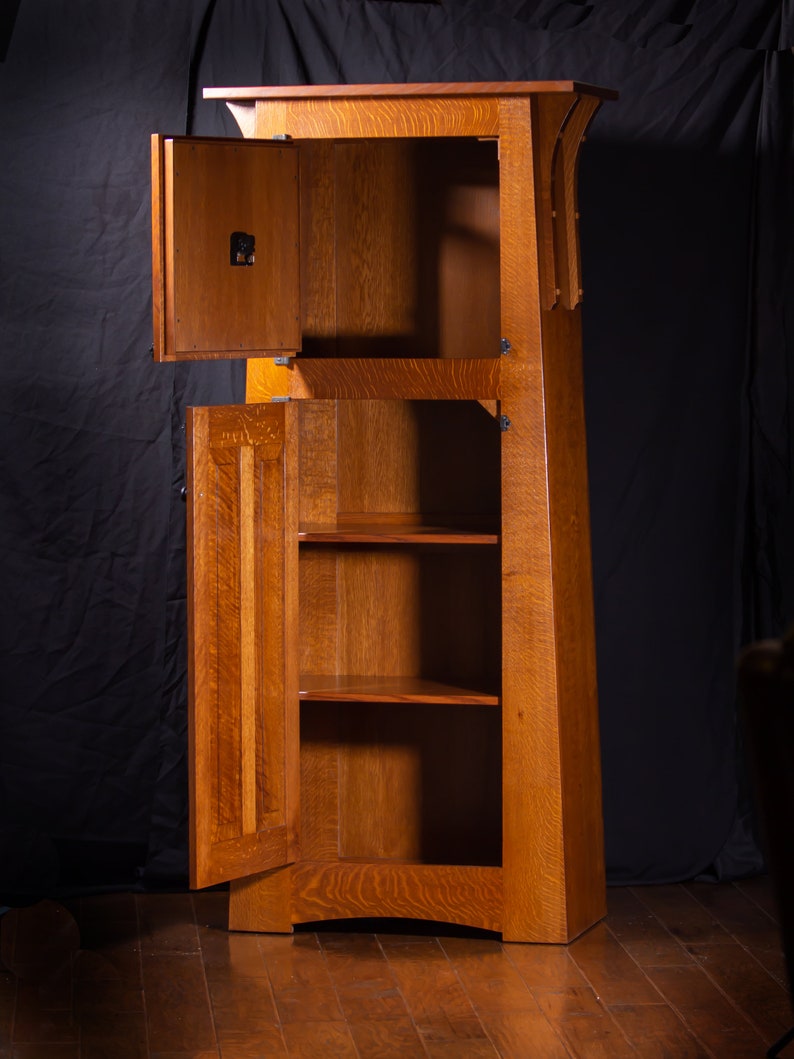 Oak Grandfather Clock / Craftsman / Arts and Crafts Inspired Design - Etsy
