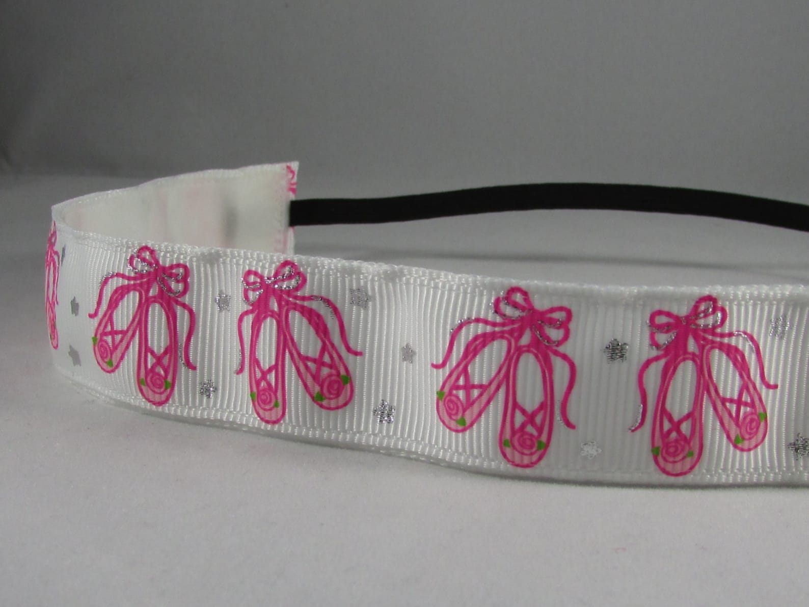 embands - non-slip white ballet shoes headband head band, pink ballet shoes, ballerina headband, ballet headband, girls headband