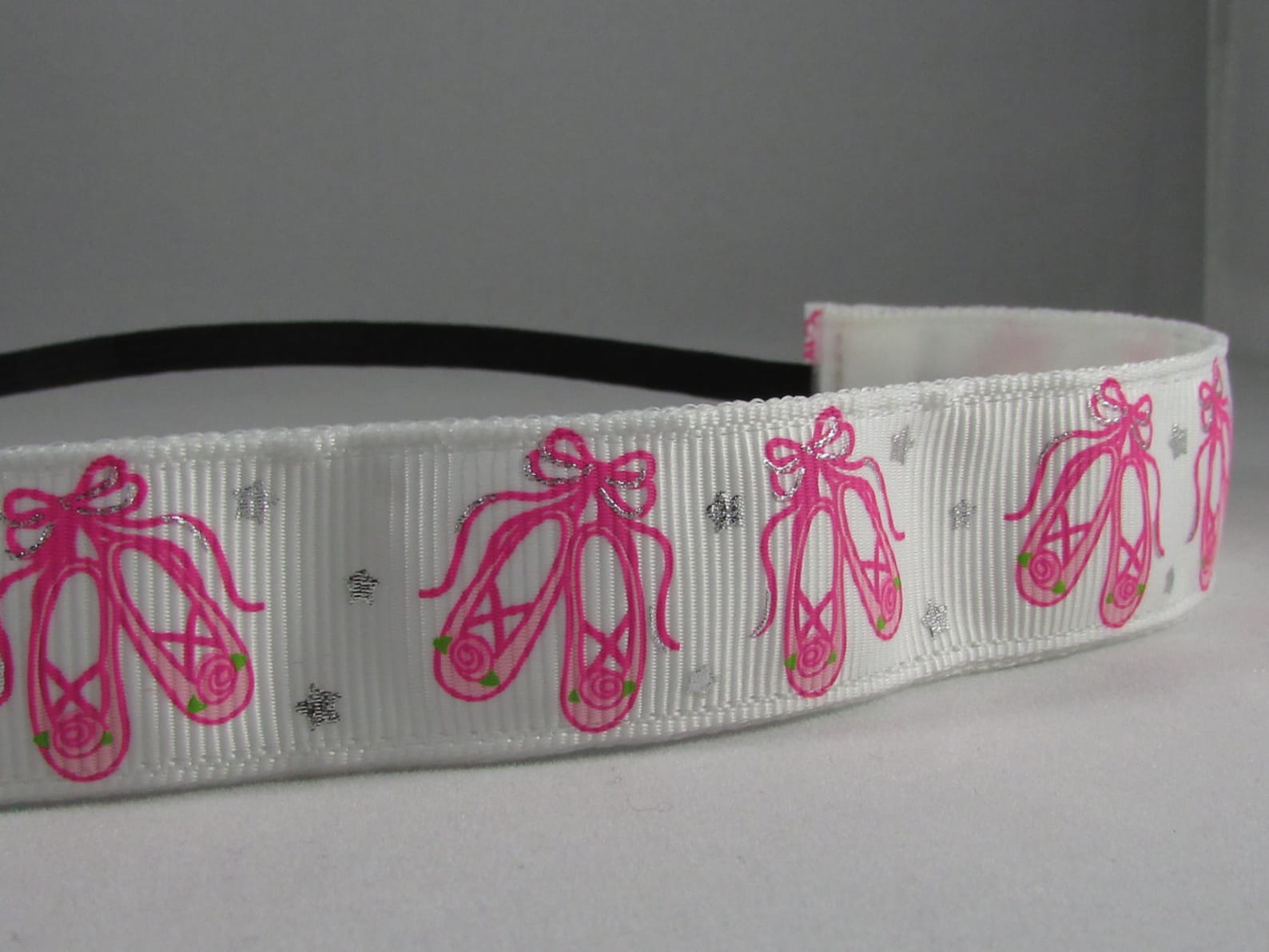 embands - non-slip white ballet shoes headband head band, pink ballet shoes, ballerina headband, ballet headband, girls headband