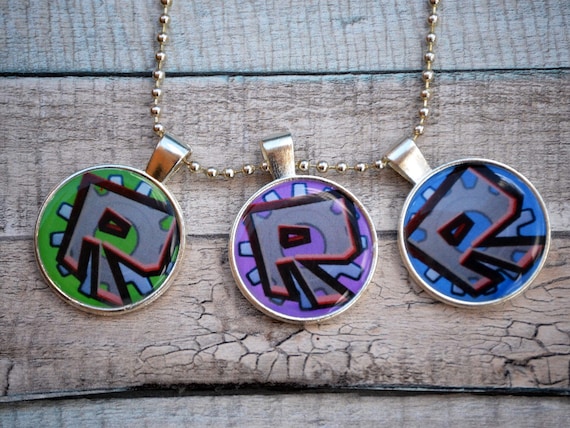 Roblox Jewelry Accessories Video Game Handmade Necklace Etsy - roblox logo keychain