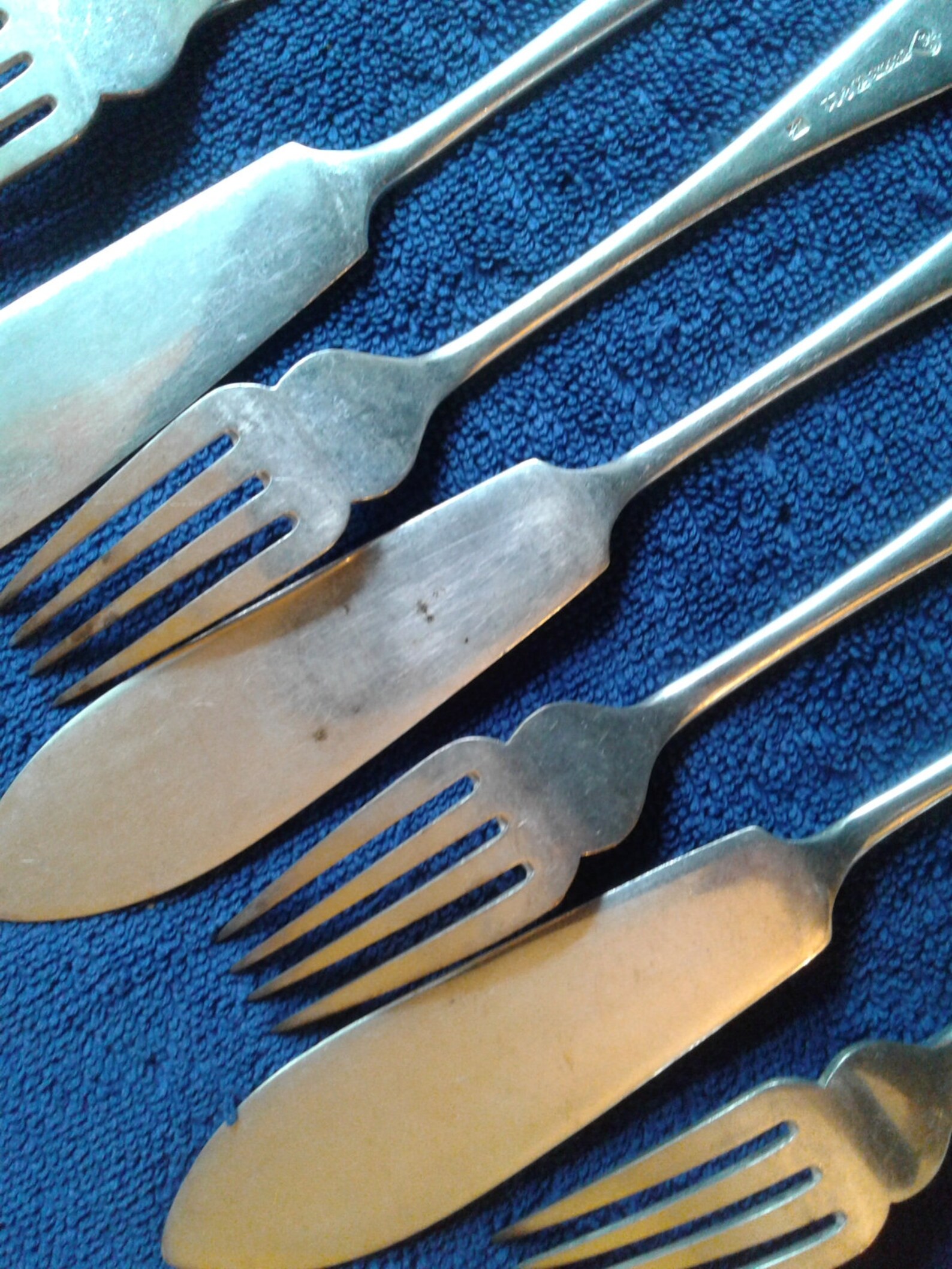 Antique c1908 fish cutlery set for 6 persons by Thomas Turner Etsy