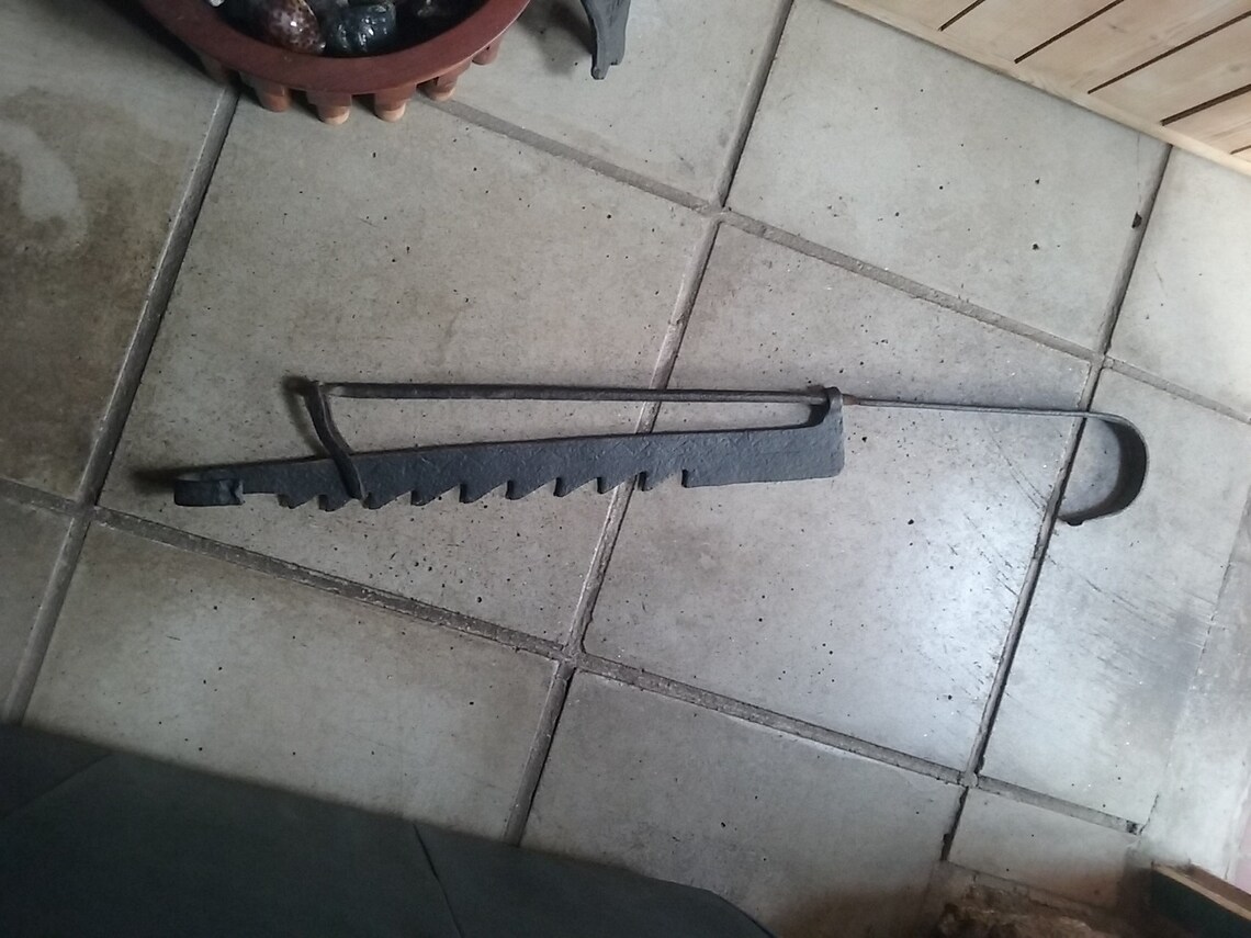 Antique Blacksmith made open fire Trammel pot hanger large Etsy