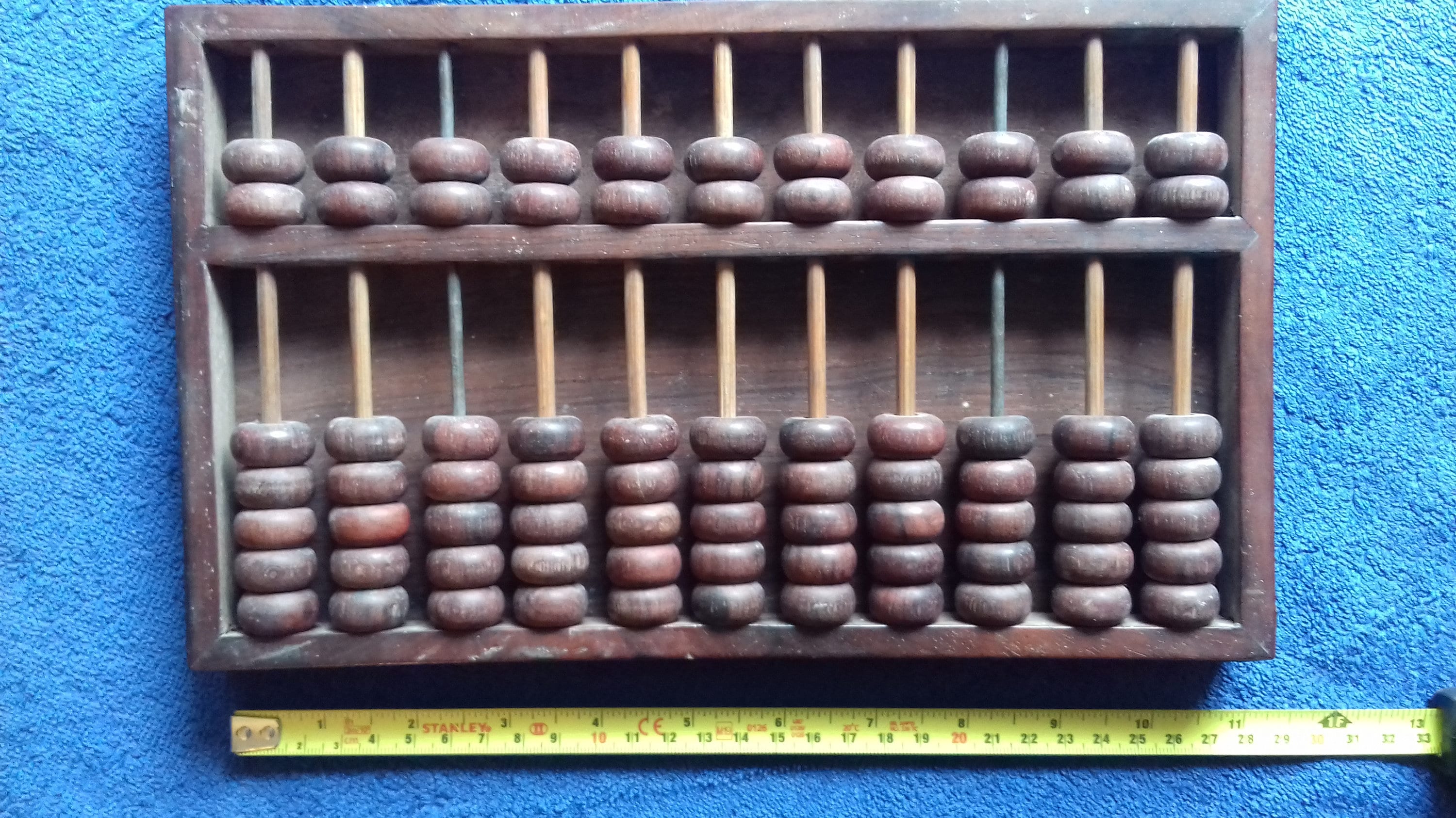 Antique Abacus Rosewood and Brass Etsy UK