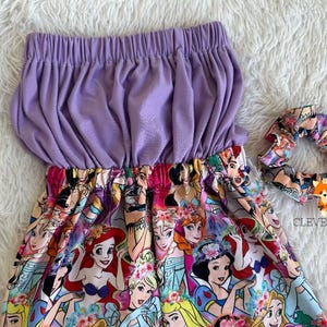 Ready To Ship - Princess Romper, Princess Outfit, Big Kid Outfit, Theme Park Outfit, Spring Clothes, Princess Dress, Shorts Strapless Romper