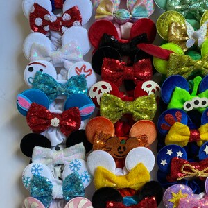 RTS, Minnie Mouse Ear Scrunchies, Mickey Ears Scrunchies, Minnie Mouse Ear Scrunchies, Disney Scrunchies, Minnie Hair Bands, Disney Hair Tie image 5