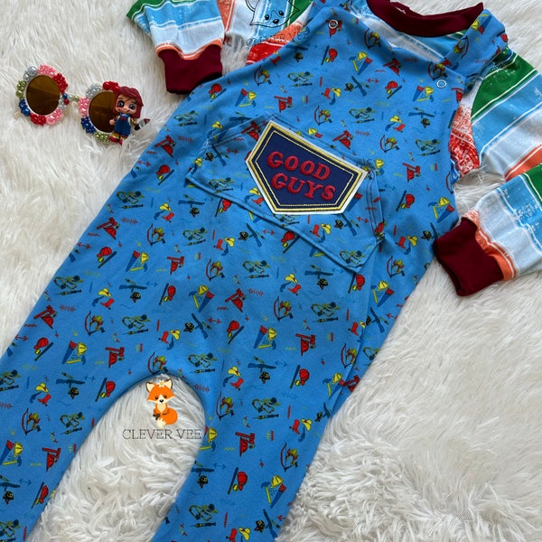 Child’s Play Halloween Costume, Chucky Halloween Outfit, Chucky Toddler Costume, Toddler Overalls, Good Guys, Chucky Costume