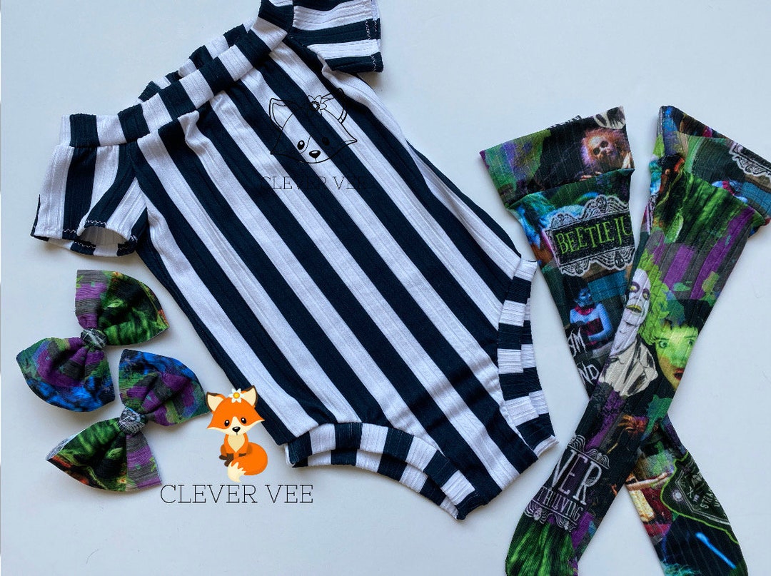 Beetlejuice Baby Clothes Beetlejuice Halloween Costume Baby - Etsy