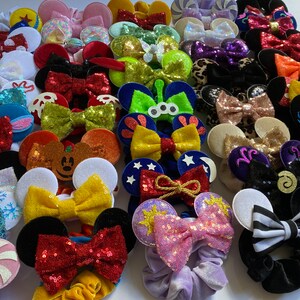 RTS, Minnie Mouse Ear Scrunchies, Mickey Ears Scrunchies, Minnie Mouse Ear Scrunchies, Disney Scrunchies, Minnie Hair Bands, Disney Hair Tie image 7