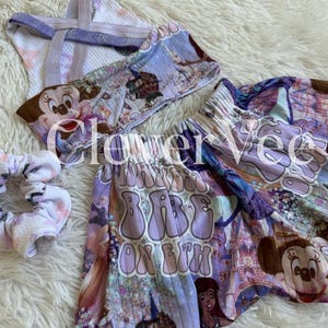RTS Mouse Shorts and Crop Top Set, Baby Girl Shorties, Mouse Outfit, Baby Clothes, Toddler Dress, Baby Girl Outfit, Theme Park Outfit