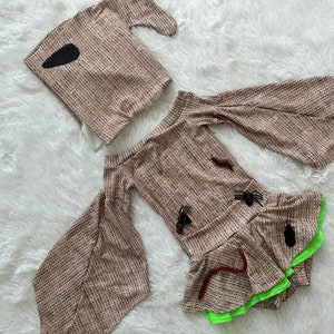 Glow in the Dark Outfit, Burlap Bugs Villian Costume, Toddler Halloween, Christmas Costume, Kids Costume, Halloween Costume, Fake Bugs