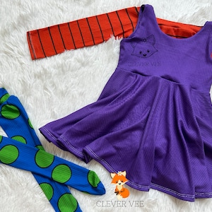 Angelica Costume, Angelica Dress, Angelica Top, Angelica Leggings, Halloween Costume, 90s Cartoon, 31 Days of Halloween, Big Kid Outfit