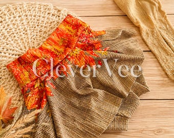 Fall Skirted Bummies, Rustic Floral Baby Bloomers, Autumn Baby Skirt Shorts, Boutique Toddler Fall Outfit, Thanksgiving Baby Bummies
