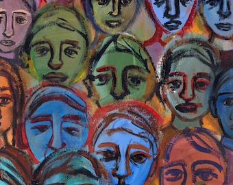 Giclée Print of Original Acrylic Painting- "Commute"