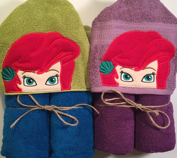 ariel hooded towel