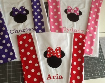 Horizontal Minnie Mouse autograph pillowcase-horizontal style