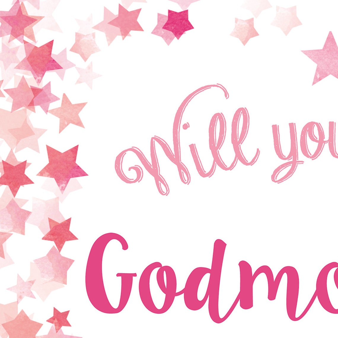 Will You Be My Godmother Card Godmother Card A5 Christening Cards Etsy UK