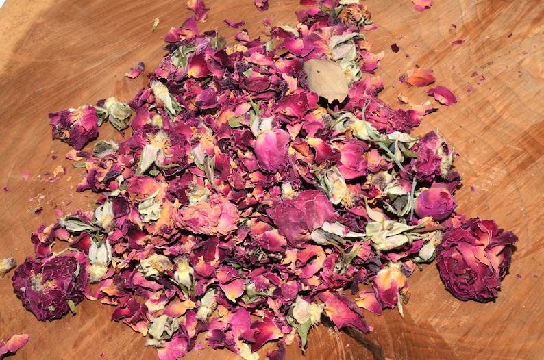 1lb Fragrant Dried Rose Petals and Buds Crafts Wedding Etsy